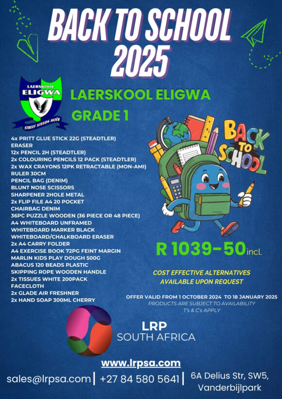 Eligwa Grade 1 Back to School Package
